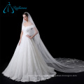 Fleurs Tulle Veil Wedding Bridal Long, voiles cathédrale en dentelle